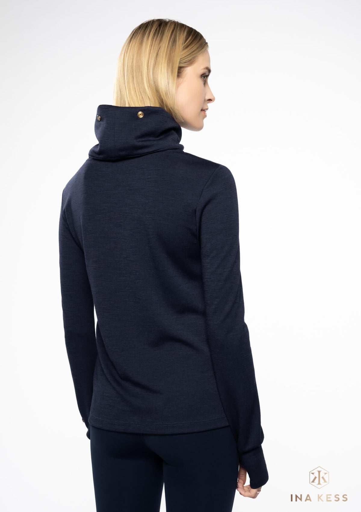 MERINO Turtleneck Sweater blu notte